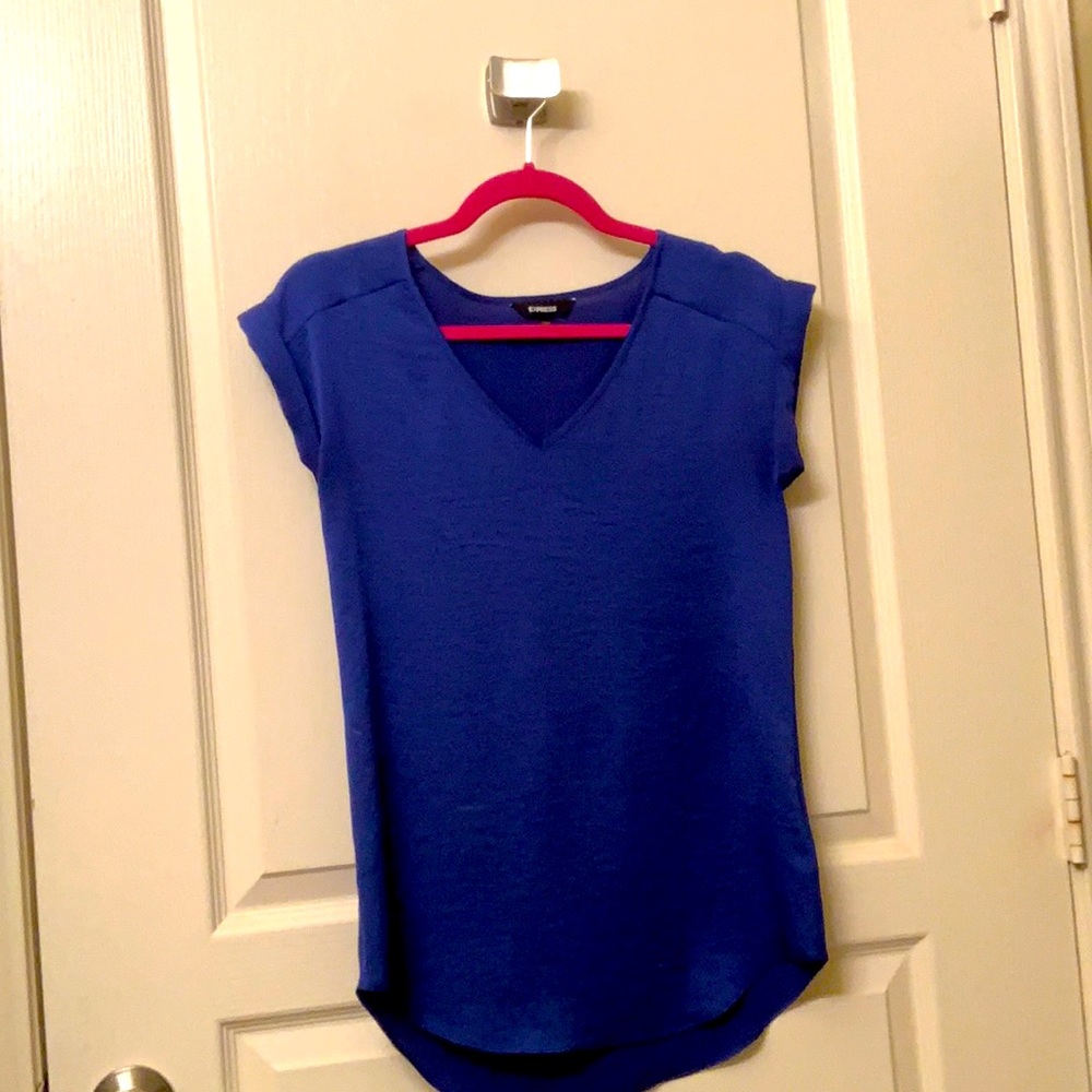 EUC Blue Express Short-Sleeve Shirt